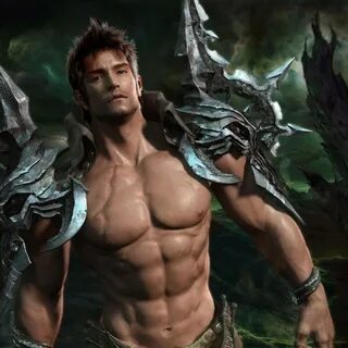 Muscle Man Video Game Character Wallpaper. 