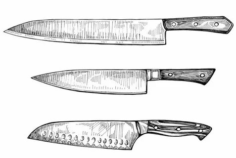 Kitchen Knife Drawing at PaintingValley.com Explore collecti