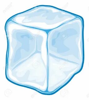 Ice Cube clipart ice block - Pencil and in color ice cube cl