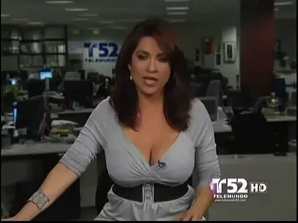 Natural big boobs news tv