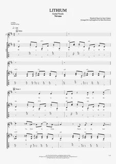 Lithium by Nirvana - Guitar & Vocals Guitar Pro Tab mySongBo