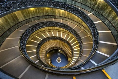 Bramante Staircase Vatican City - Douglas Stratton Fine Art 