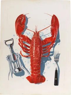 An entry from note to self Red Crab party, Illustration art и Red lobster