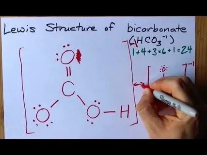 How to Draw the Lewis Structure of Bicarbonate (HCO3-) - You