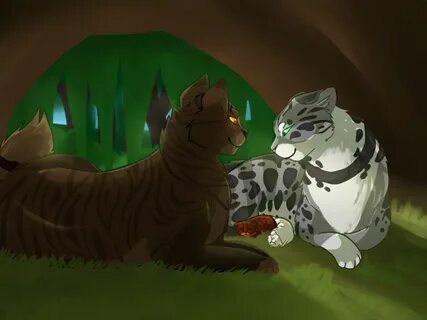 Dustpelt, Ferncloud, and two of their many, many kits. XD Wa