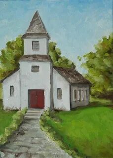 Old White Church In The Texas Hill Country by Amy Higgins Wa