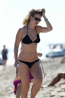 ALICE EVE in Bikini on the Beach in Miami - HawtCelebs