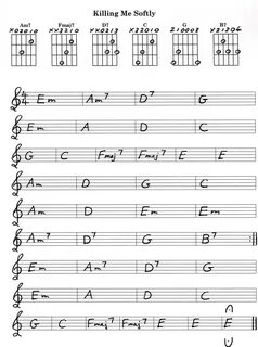 Killing Me Softly Basic Chords Review - Chart and Video - On