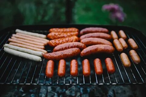 HD wallpaper: Sausages on the grill, food, kielbasa, barbecu