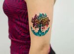 watercolor tree of life tattoo by KORAY KARAGÖZLER 2 - KickA