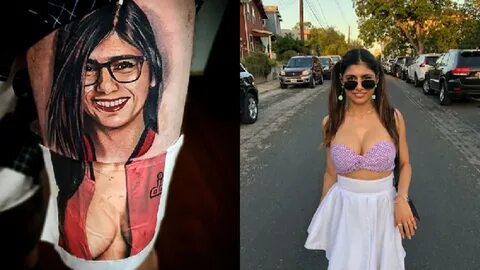 Mia Khalifa Calls Out Fan Who Got Tattoo Of Her Face - LADbi