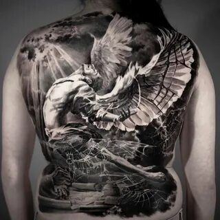 Мужские татуировки на спине (158 фото)