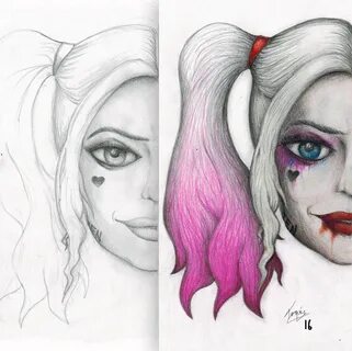 Harley Quinn Face Drawing at GetDrawings Free download