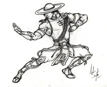 Kung lao line drawing - Mortal Kombat Online