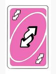Pink Uno Reverse Card With Hearts
