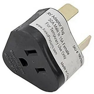 30-Amp Male Plug to 15-Amp RV Female Connector RV Lighted Ad