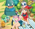 May and her Pokémons Pokemon characters, Pokemon images, Pok