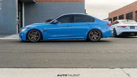 BMW M3 F80 Blue Rays Volk TE37 Ultra Wheel Front