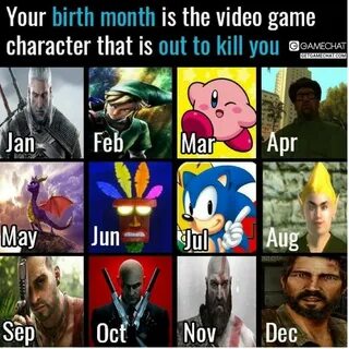 Your Birth Month is the video game character is out to kill 