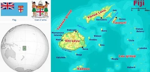 where on earth is Fiji Islands on map - Travel Around The Wo