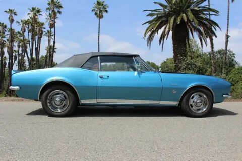 1967 Chevy Camaro Convertible RS 327 Marina Blue