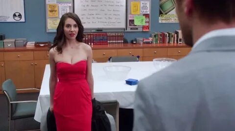 Images of Alison Brie Community Red Dress - #golfclub