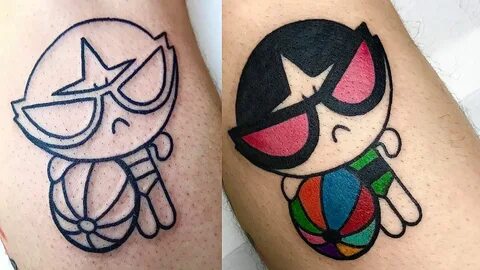 Powerpuff Girls Tattoo Time Lapse - YouTube Tattoo time laps