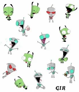 30 Matching Tattoo Ideas For Couples Invader zim, Gir from i