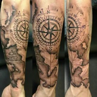 Map Tattoo Designs