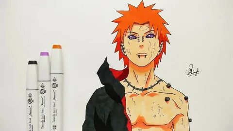 How To Draw Pain - Step By Step (Tutorial) - Naruto Shippude