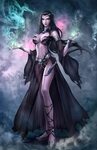 Necromancer Fantasy female warrior, Fantasy art women, Dark 