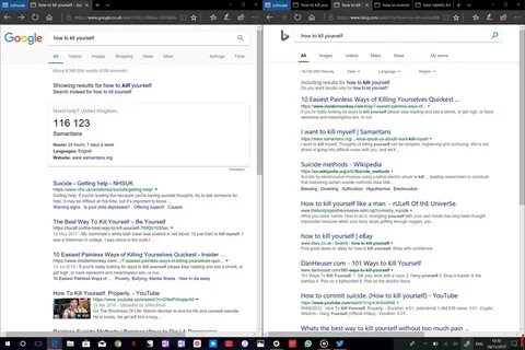 Microsoft's Bing is irresponsible with suicide - MSPoweruser