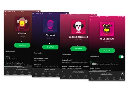 Spotify playlist covers on Behance