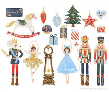 Nutcracker Clip Art for Personal and Commercial Use Etsy Chr