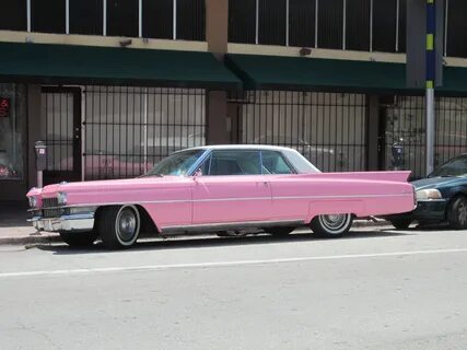 File:Beautiful Pink 1963 Cadillac Coupe deville South Beach.