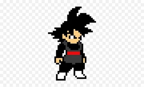 8bit Black Goku Pixel Art Maker - Black Goku Pixel Art Png,G