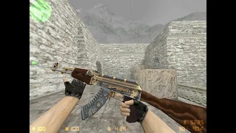 CS:GO AK-47 Cartel Dorada HD Para CS 1.6 - YouTube