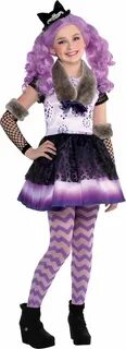 Girls Kitty Cheshire Costume - Ever After High - Party City 