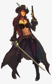 Anime Female Pirate Captain PNG Image Transparent PNG Free D