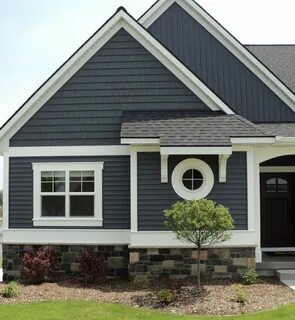 Slate Blue Vinyl Siding Traditional Exterior and 49426 6083 