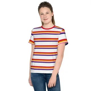 Max Stranger Things Striped Girl's T-shirt Mad Max Youth Ets