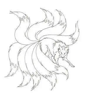 Nine Tailed Fox Sketch at PaintingValley.com Explore collect