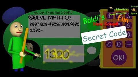 A SECRET CODE! Baldi's Fun New School - YouTube