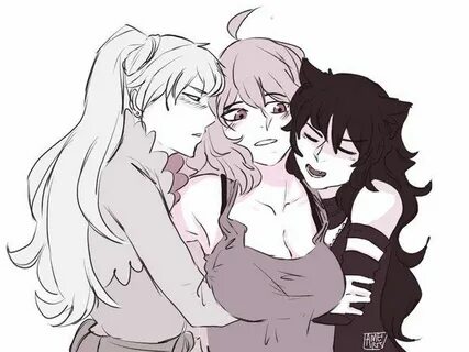 Yang, Weiss and Blake Rwby characters, Rwby comic, Rwby bumb