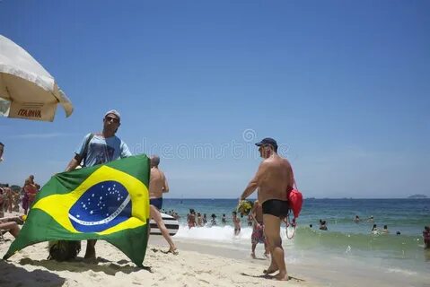 Sunbathers Ipanema Beach Rio De Janeiro Brazil Editorial Sto