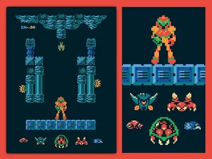 Metroid Poster by Harlan Elam on Dribbble