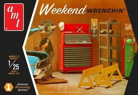 AMT 1/25 Weekend Wrenching Garage Accessory Set #1 AMTPP15: 