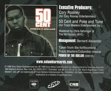 50 Cent - Power Of The Dollar (Original Album Cover) HipHop-