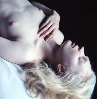 Naked albino woman.