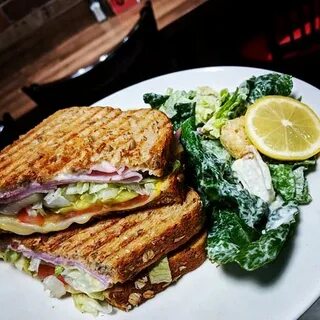 Ham & Mozza Panini and combo Caesar Salad - Picture of Panin